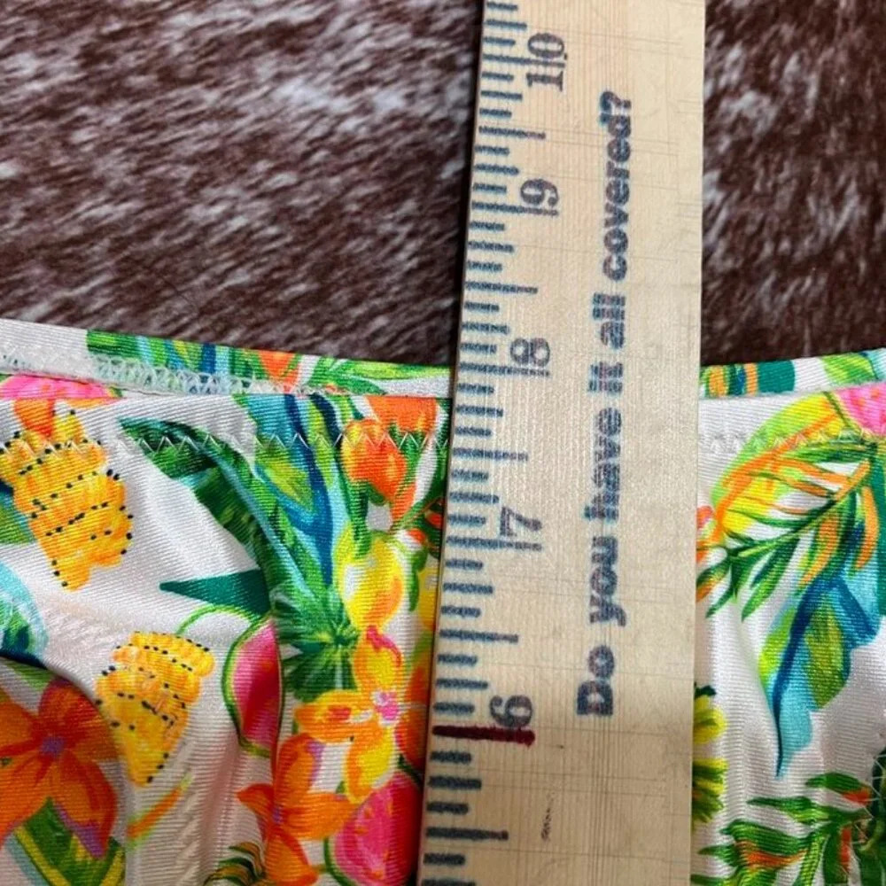 Kulani Kinis Floral Ring Side Bikini Bottoms Small